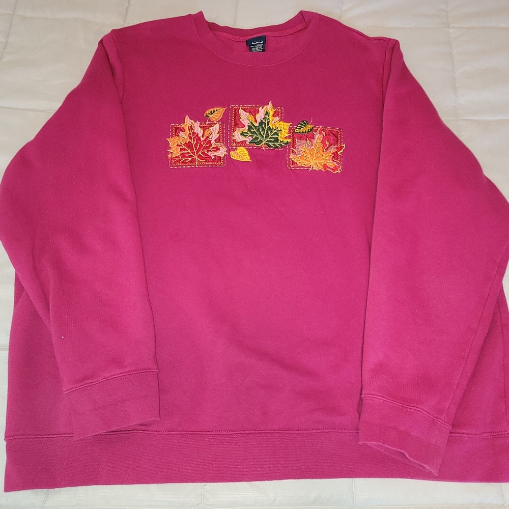 Basic Editions Embellished Oversize Sweatshirt - image 1
